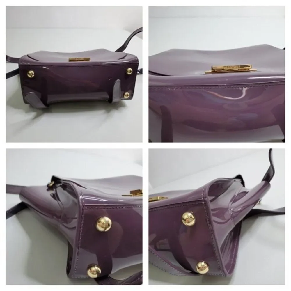 Zac Posen Eartha Iconic‎ Backpack Purse Purple Pate